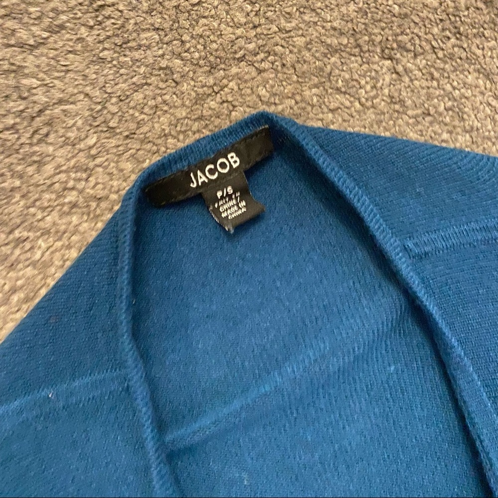 Teal draping cardigan - Picture 5 of 6